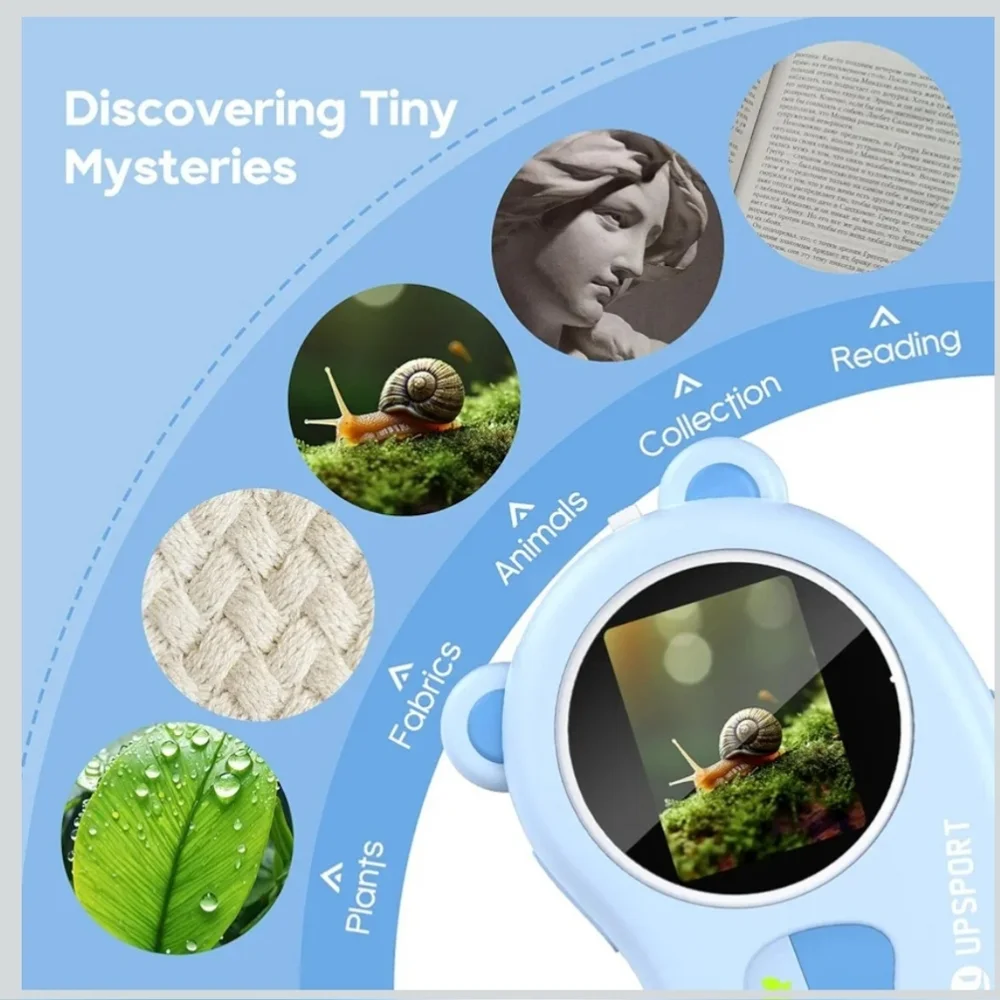 New Handheld Digital Microscope Camera Pocket Portable Little Scientist Kids
